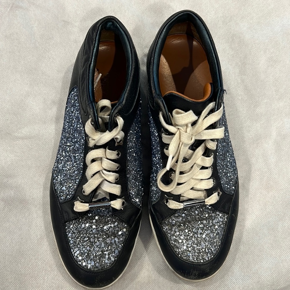 jimmy choo sparkles sneakers size 38